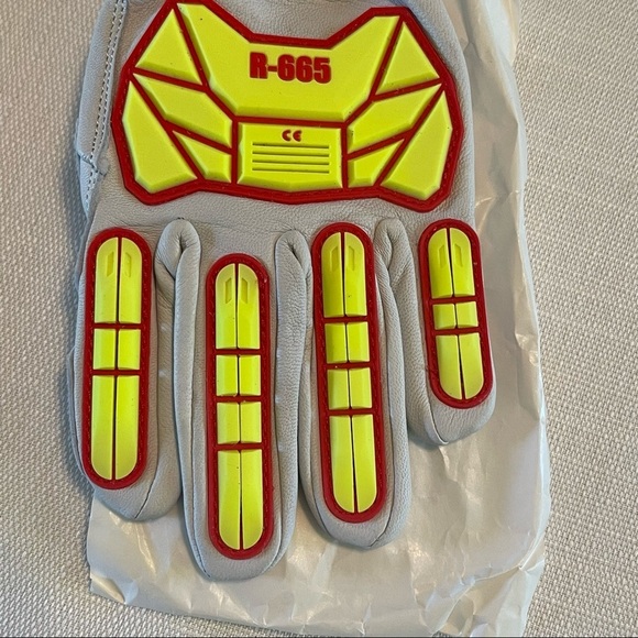 RINGERS GLOVES Hi-Vis Cut Resistant Impact Gloves, A5 Cut Level, Uncoated Size M - Picture 4 of 11